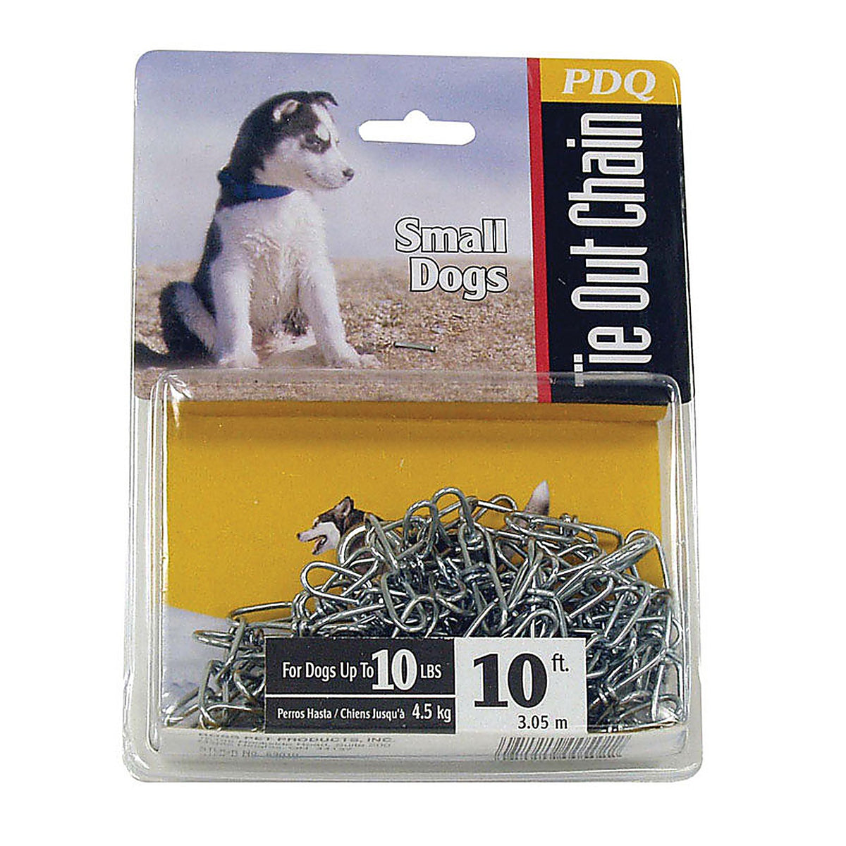 Boss Pet 53010 PDQ Silver Swivel Steel Dog Tie Out Chain Small