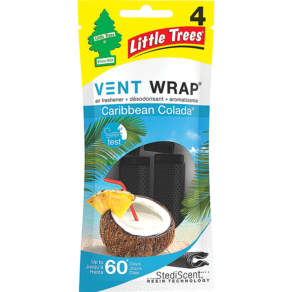 Little Trees - CTK-52725-24 - Vent Wrap Caribbean Colada Scent Car Air Freshener Solid