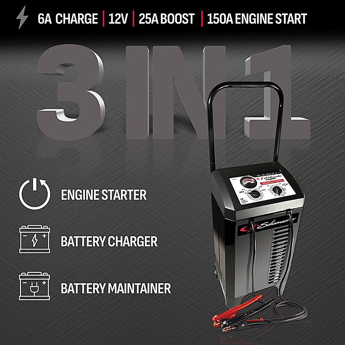 Schumacher - SC1437 - Manual 12 V 150 Amps Battery Charger/Engine Starter