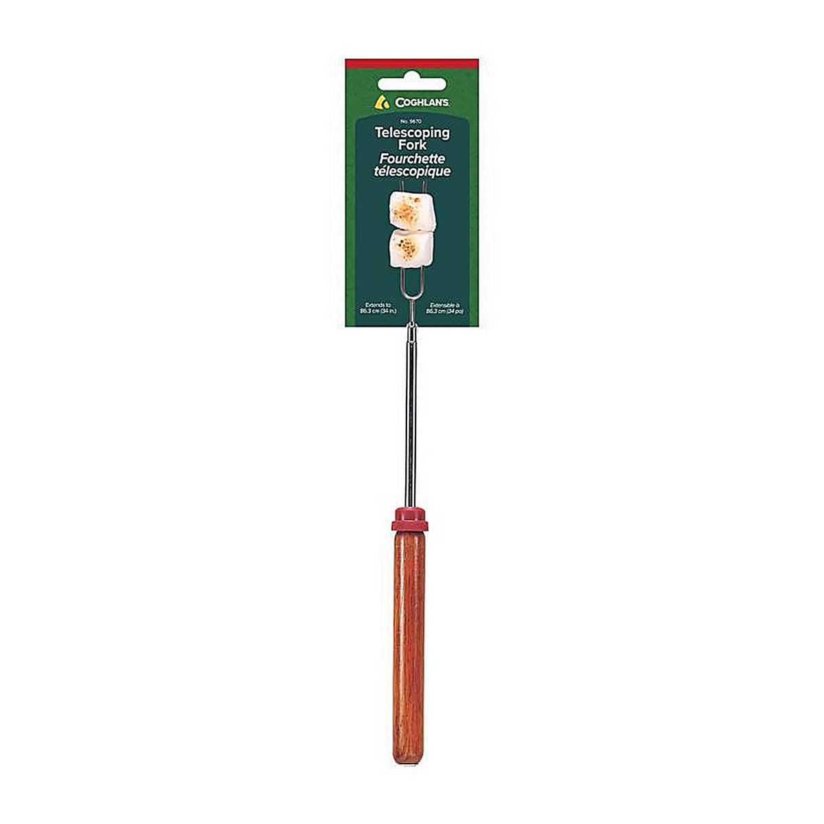 Coghlans 9670 Silver Telescoping Fork 1/2in. W x 34in. L 1/Pack
