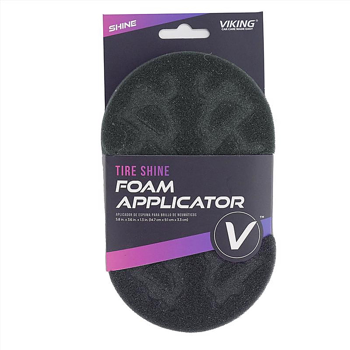 Viking 953200 5.8 in. L X 3.6 in. W Foam Tire Shine Applicator 1 pk