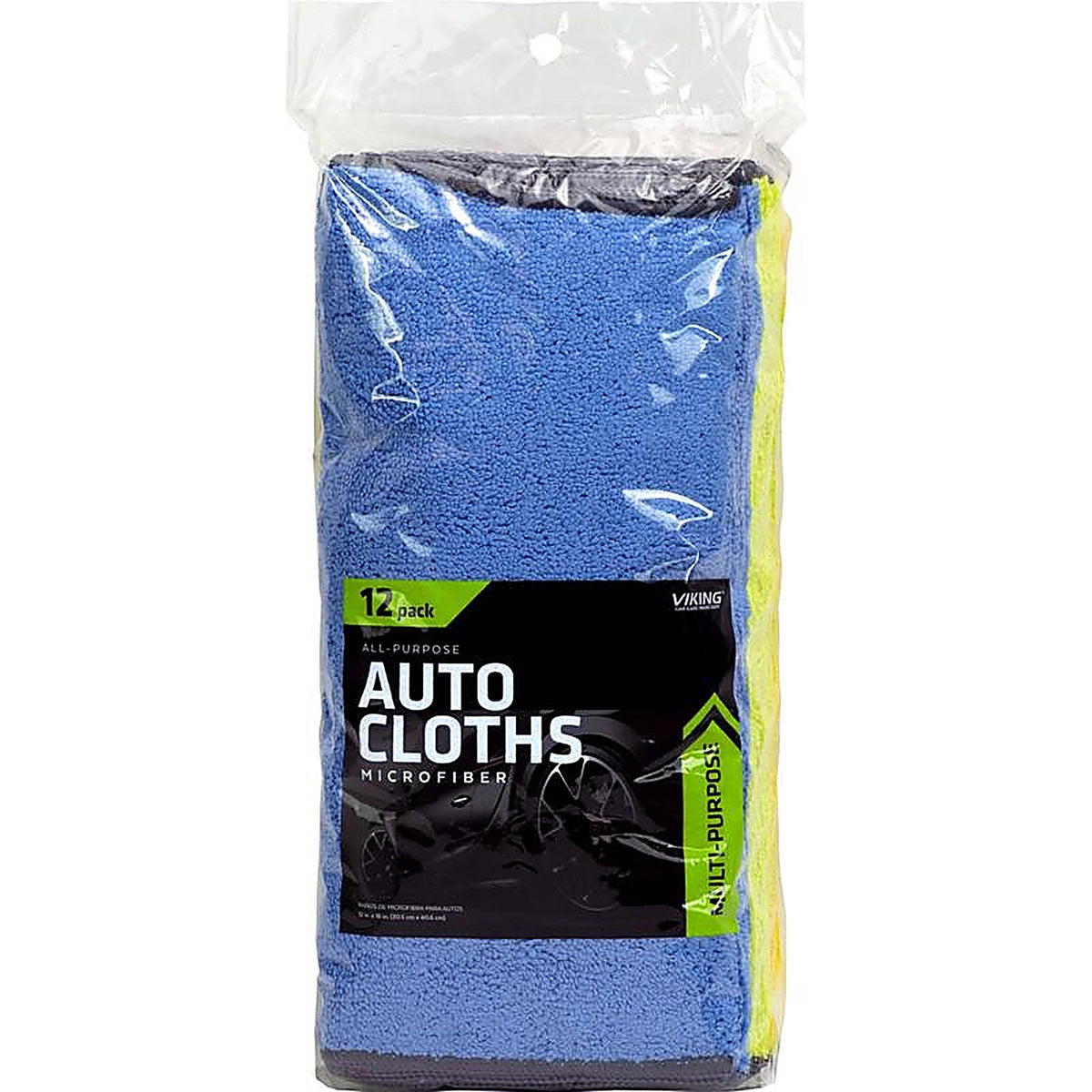 Viking 938500 16 in. L X 12 in. W Microfiber Auto Cleaning Cloth 12 pk