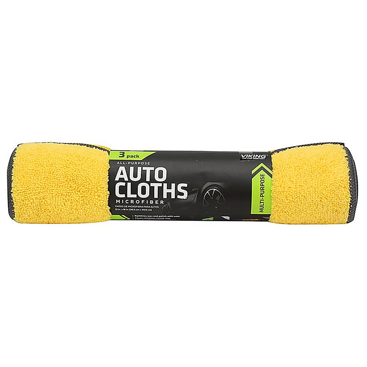 Viking 982300 16 in. L X 12 in. W Microfiber Auto Cleaning Cloth 3 pk