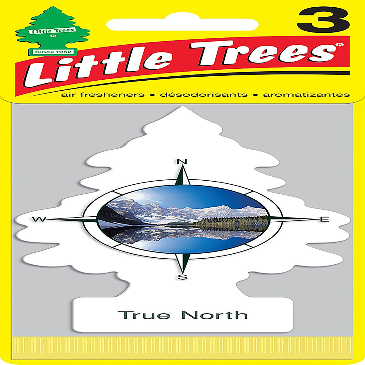 Little Trees U3S-37146 True North Scent Car Air Freshener Solid 3 pk