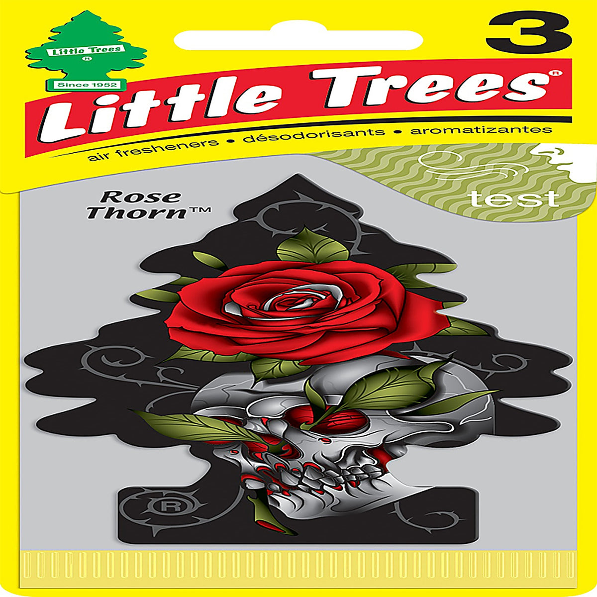 Little Trees U3S-37308 Rose Thorn Scent Air Freshener 3 pk