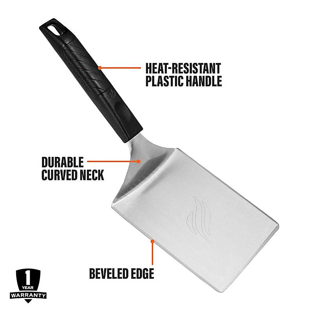 Blackstone 5496 Stainless Steel Black/Silver Grill Spatula 1 pc