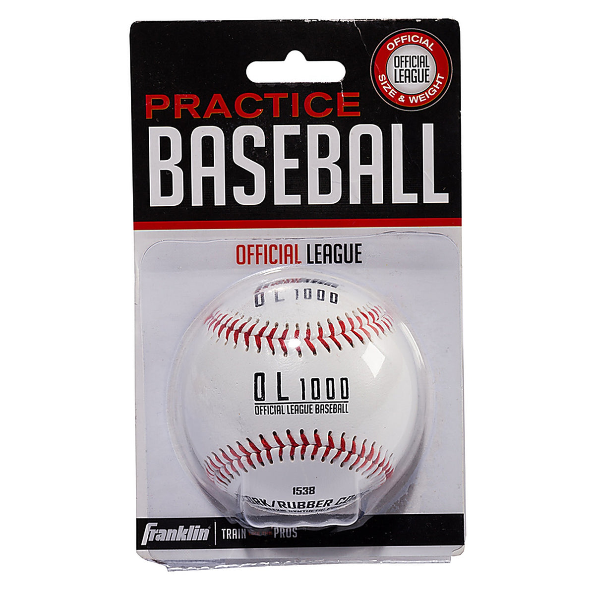 Franklin 1532 Official League White Cork/Rubber Baseball 9 in. 1 pk