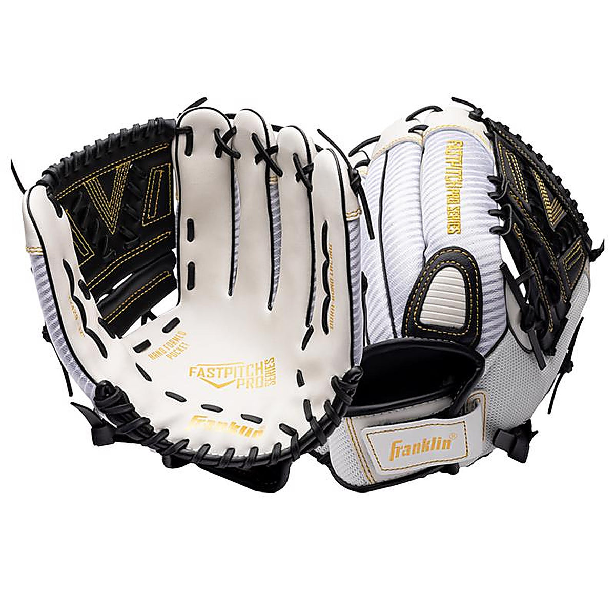 Franklin 22429 Windmill Black/White PVC Softball Glove 12 in. 1 pk