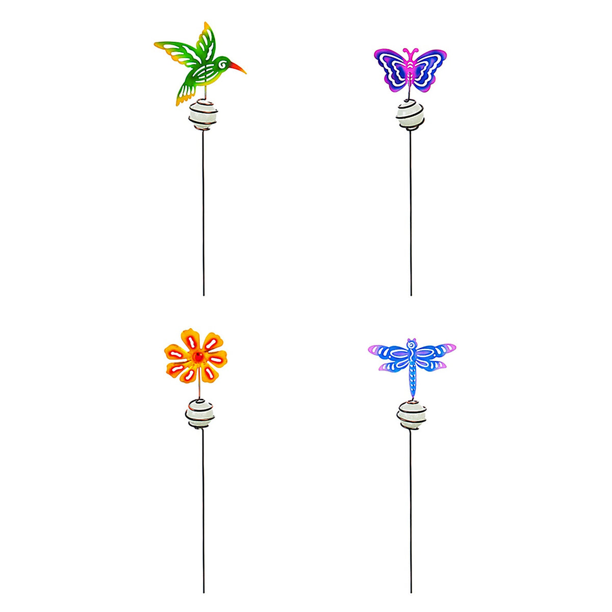 Meadow Creek ZAC47M2270 Multicolored Iron 15 in. H Pot Stake