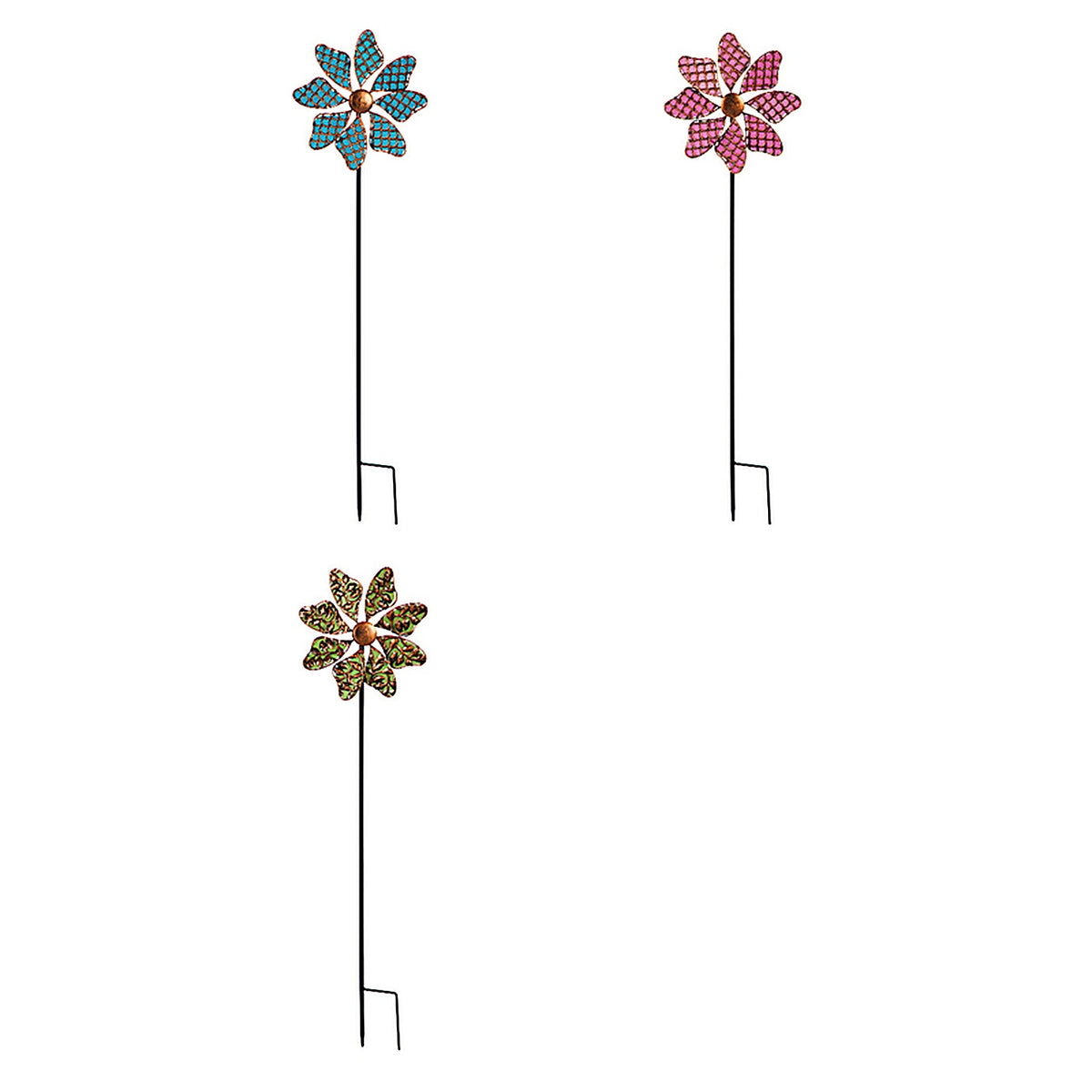 Meadow Creek ZAC47M2178 Multicolored Iron 33 in. H Outdoor Garden Stake