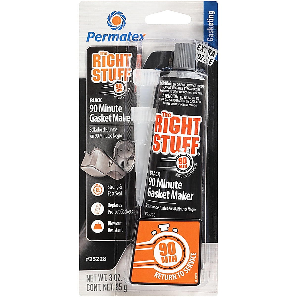 Permatex 25228 The Right Stuff Type-1 High Temperature Gasket Maker 3 oz 1 pk
