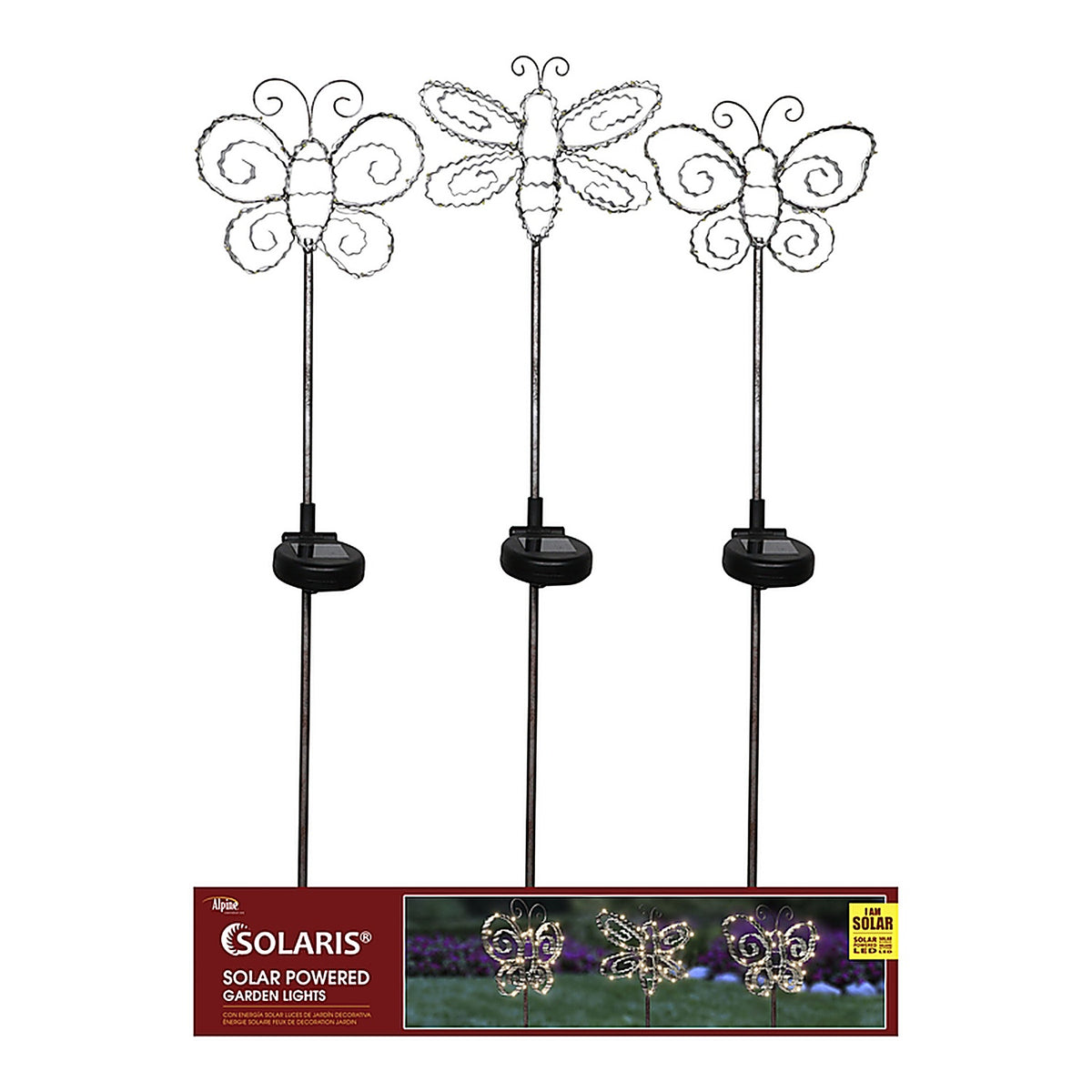 Alpine SLL2292A Assorted Metal 34 in. H Outdoor Garden Stake
