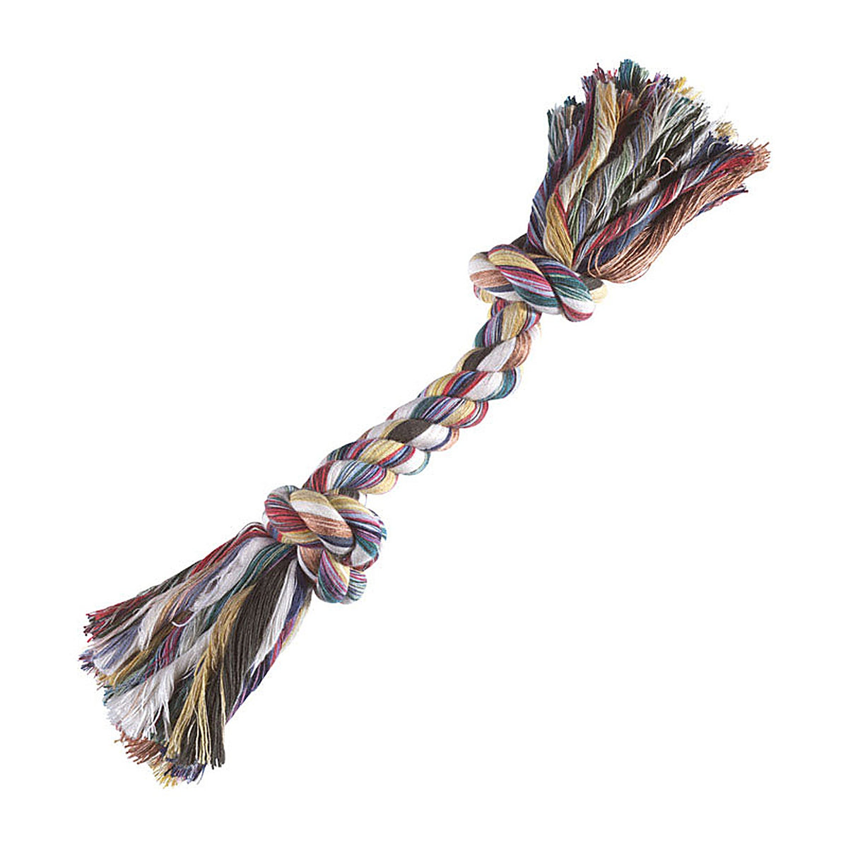 Boss A03877 Diggers Multicolored Rag Bone Cotton Rope Dog Tug Toy Large 1