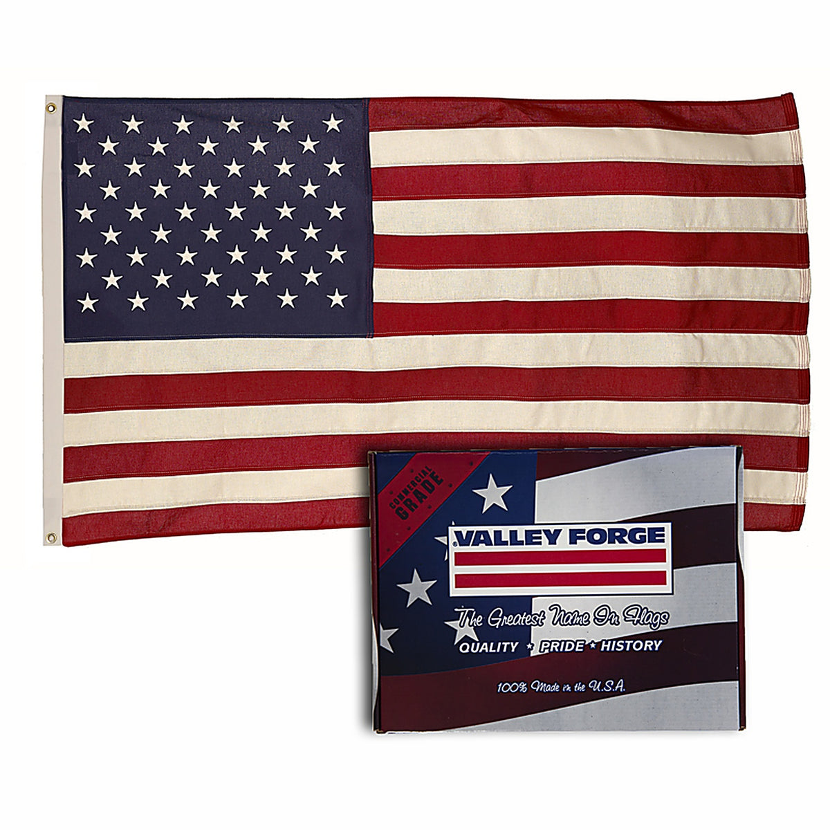 Valley Forge USB4 American Flag 48 in. H X 72 in. W