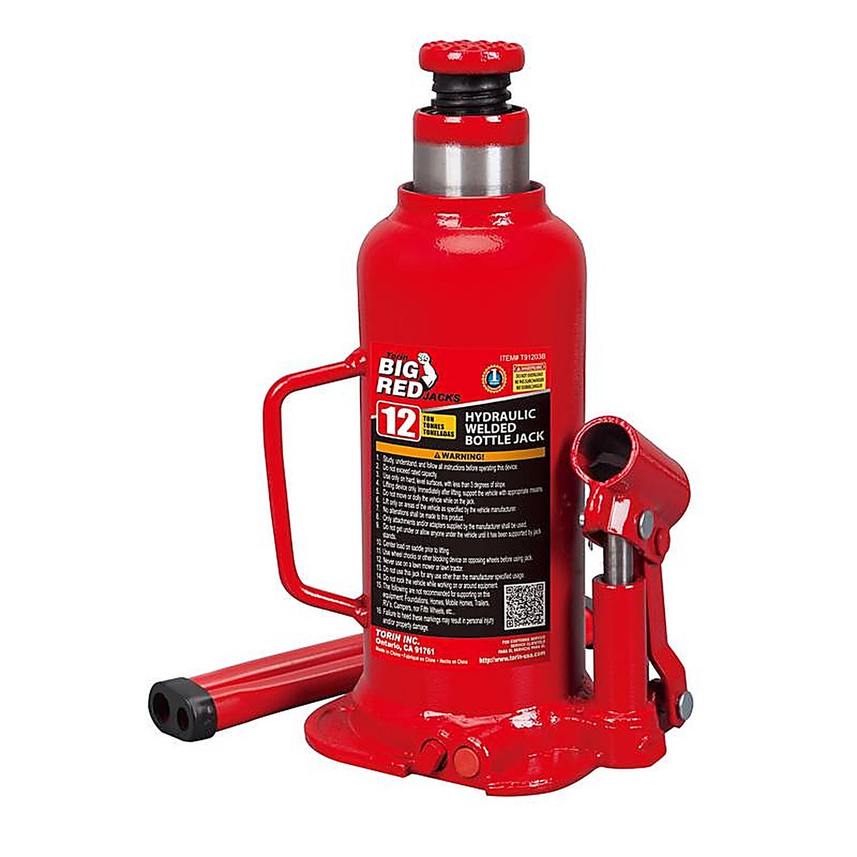 Torin - T91203B - Big Red Hydraulic 24000 Lb Automotive Bottle Jack