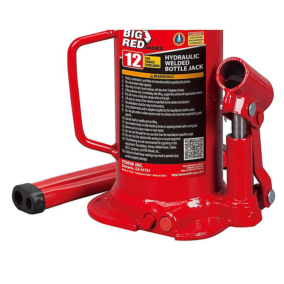 Torin - T91203B - Big Red Hydraulic 24000 Lb Automotive Bottle Jack
