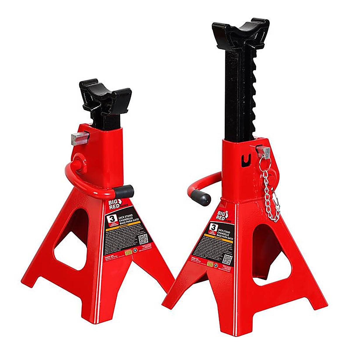 Torin - T43002A - Big Red Manual 6000 Lb Double Lock Jack Stands