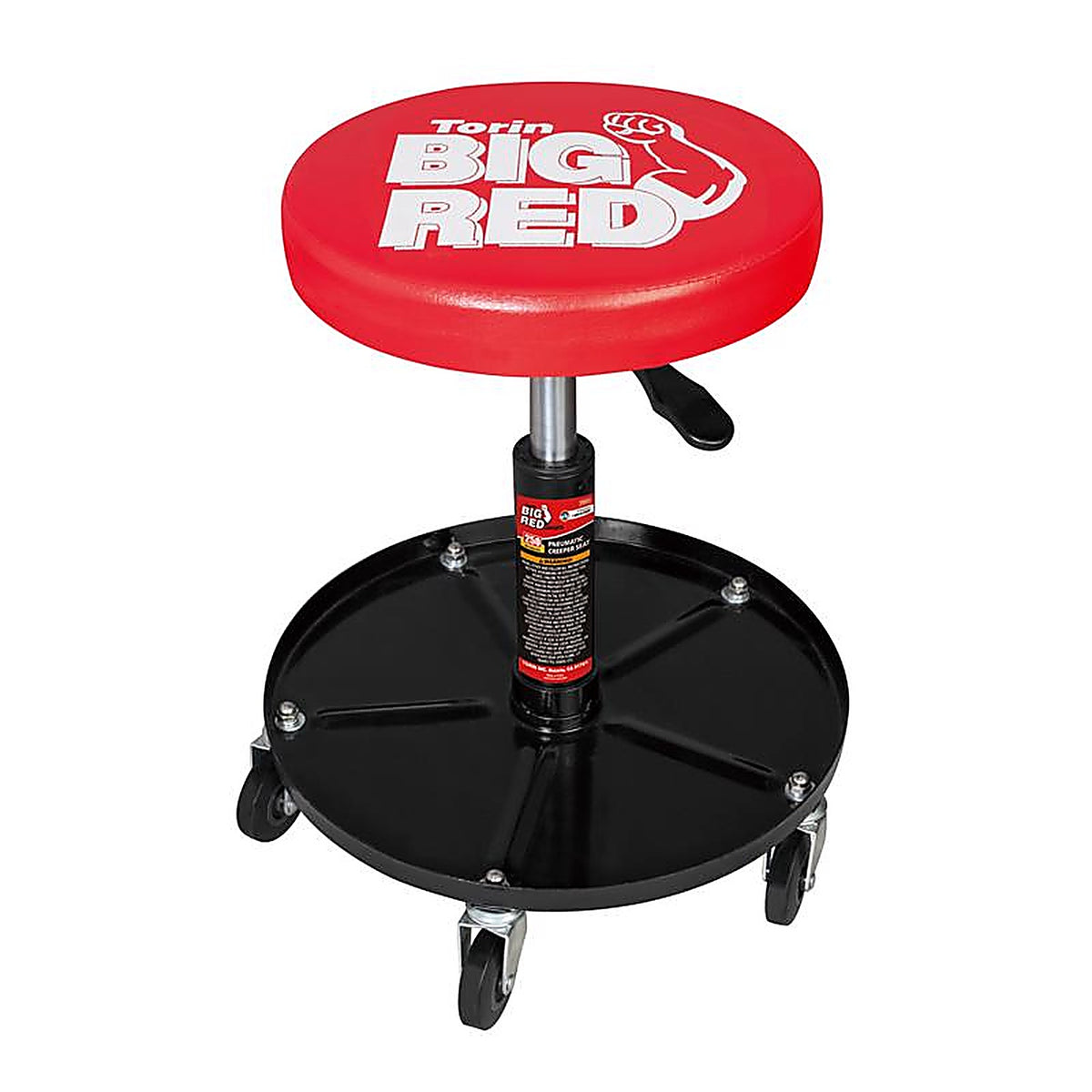 Torin - TR6351 - Big Red 4.5 In. H Adjustable Pneumatic Creeper Seat with Tray