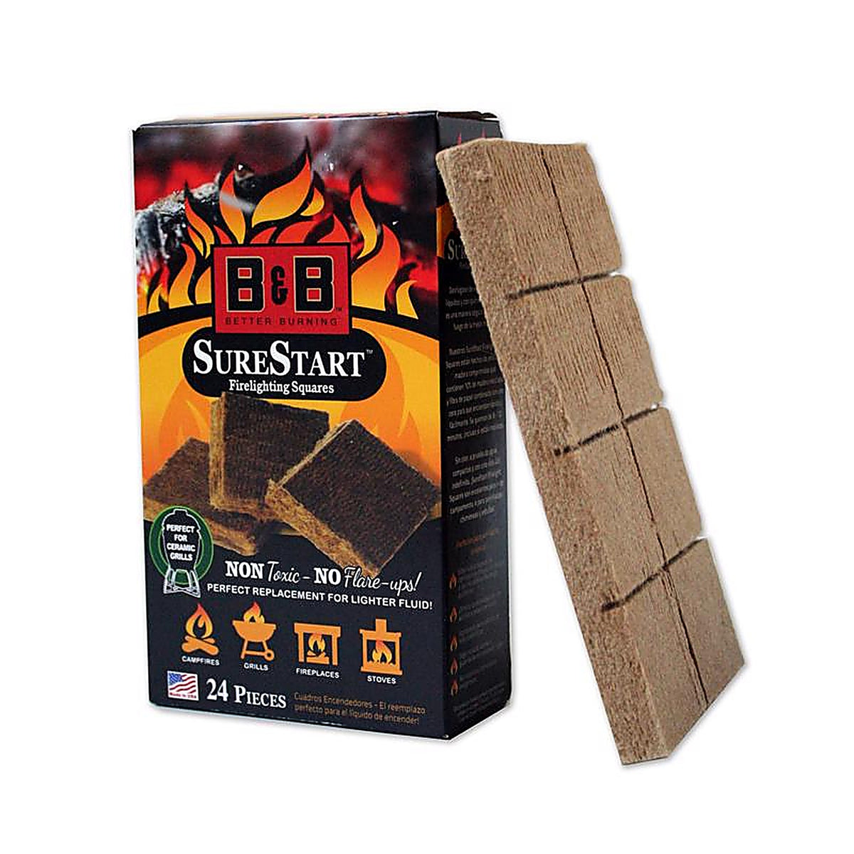 B&b Charcoal - B00109 - Sure Start Charcoal Starters 24 Each