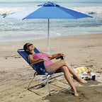 Rio Brands - SC642-28PK4 - 7-Position Blue Beach Folding Chair