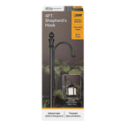 Feit - HOOK/48/1/BLK - Black Metal 48 In. H Solar Fixtures Shepherds Hook 1 Pack