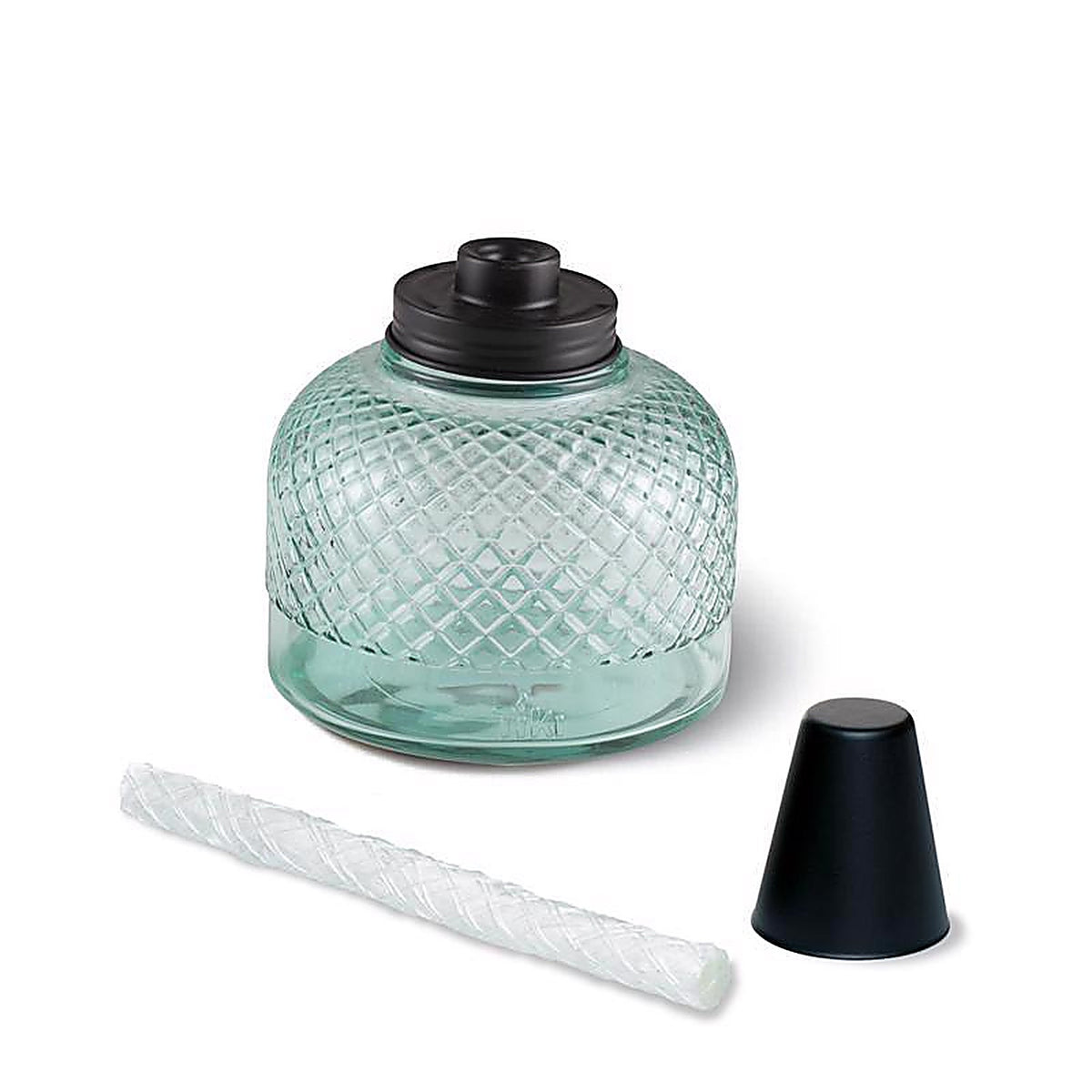 Tiki - 1125015 - Blue Glass 5.80 In. Tabletop Torch 1 Piece