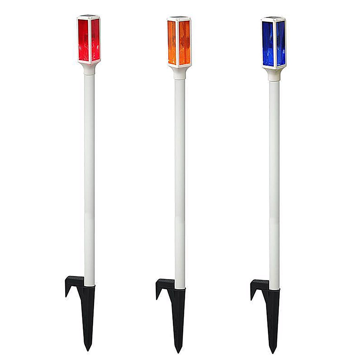 Alpine SLC104A Multicolored Plastic/Resin 42 in. H Driveway Marker Set Outdoor Garden Stake