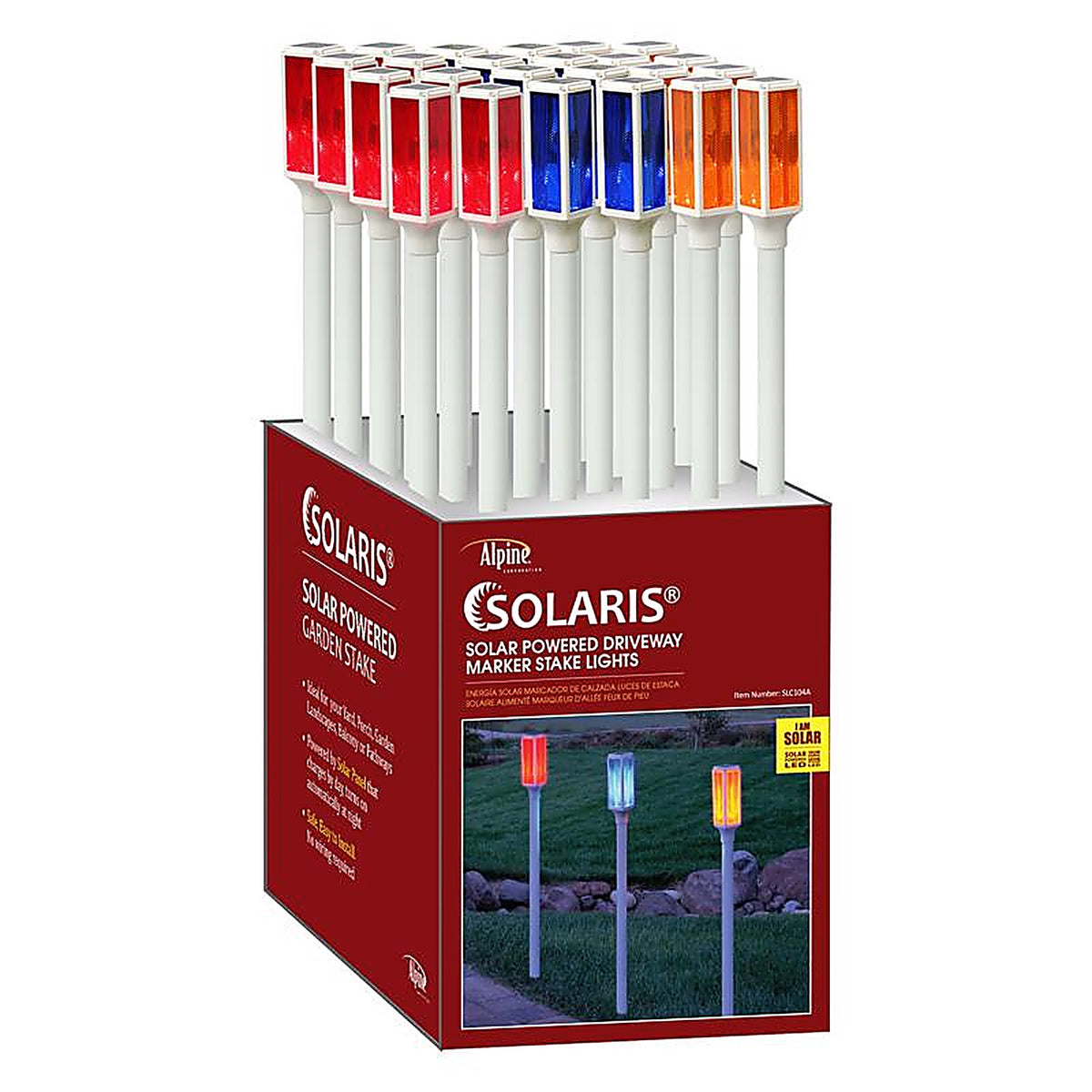 Alpine SLC104A Multicolored Plastic/Resin 42 in. H Driveway Marker Set Outdoor Garden Stake