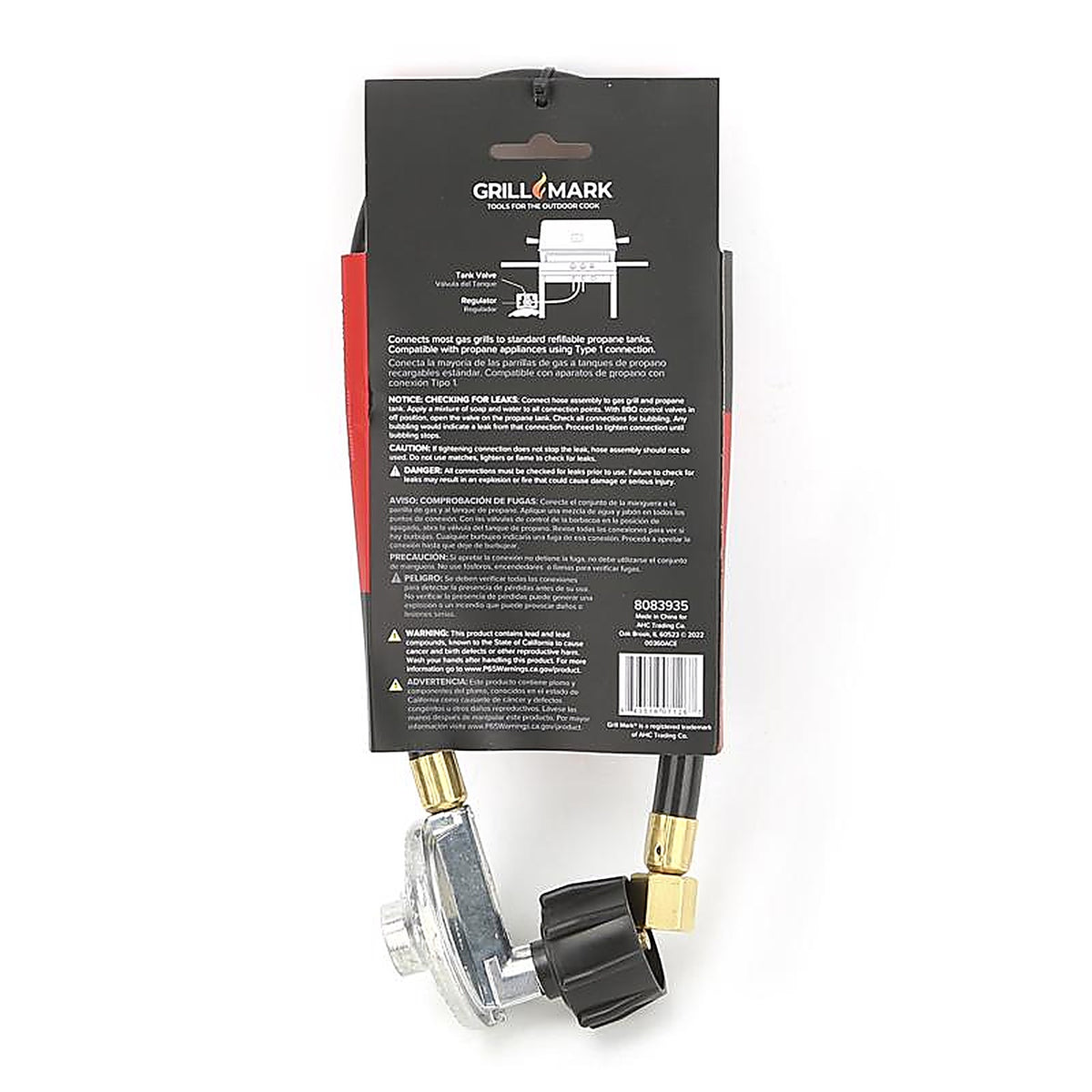 Grill Mark - 00360ACE - 21 In. L Rubber Propane Hose and Regulator