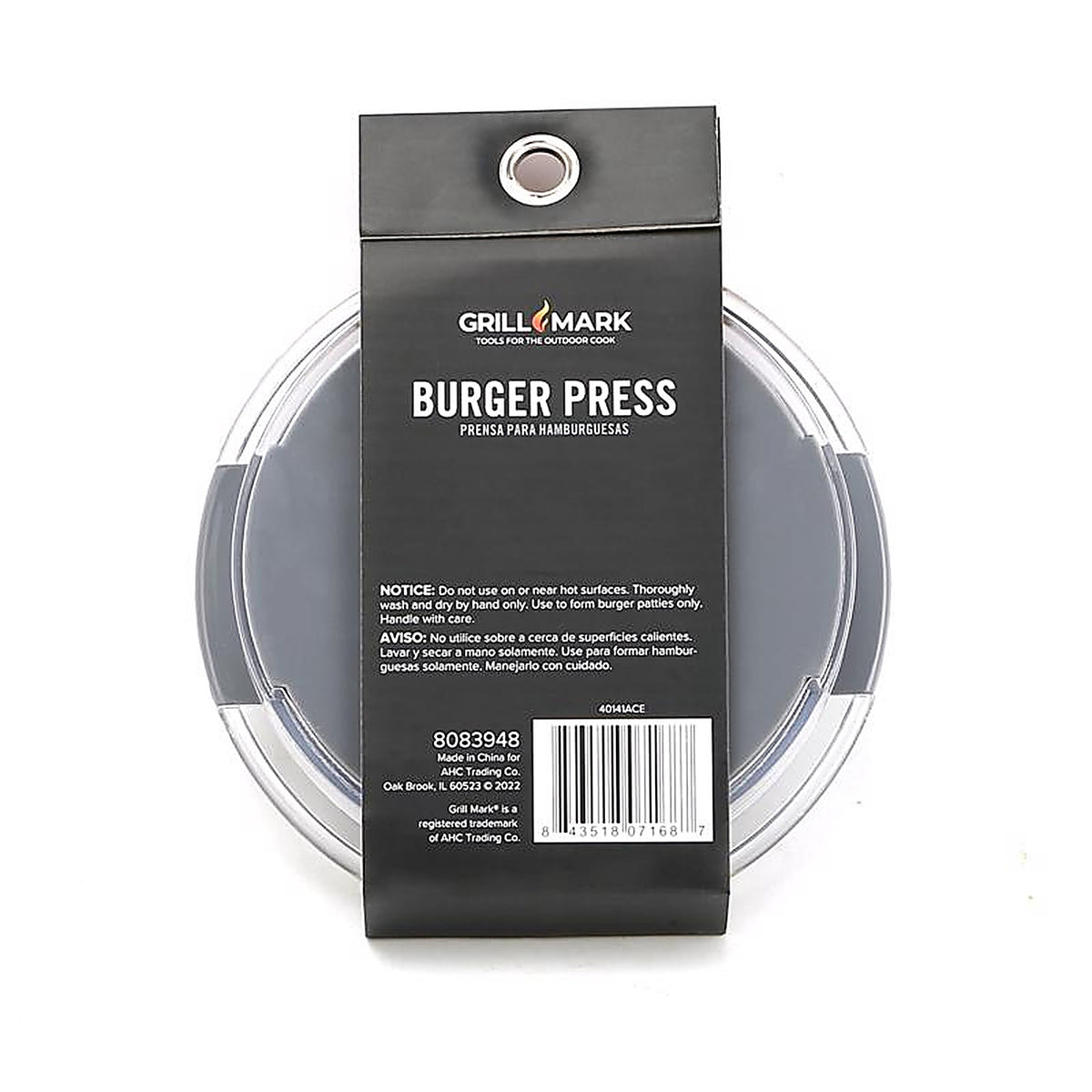 Grill Mark - 40141ACE - Plastic Burger Press 1 Pack