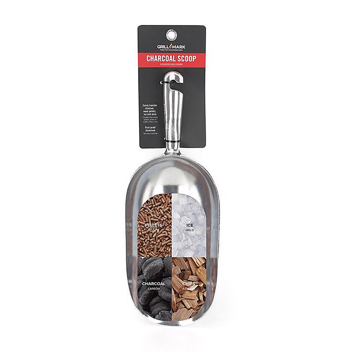 Grill Mark - 40404ACE - Aluminum Silver Charcoal/Pellet Scoop 1 Pack