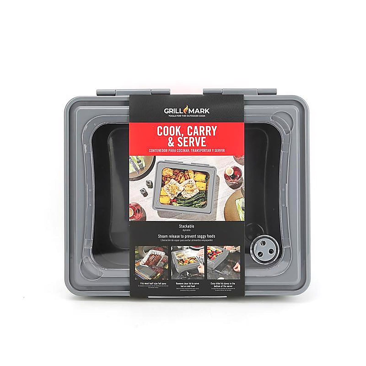 Grill Mark - 40405ACE - Gray Food to Go Container 1 Pack