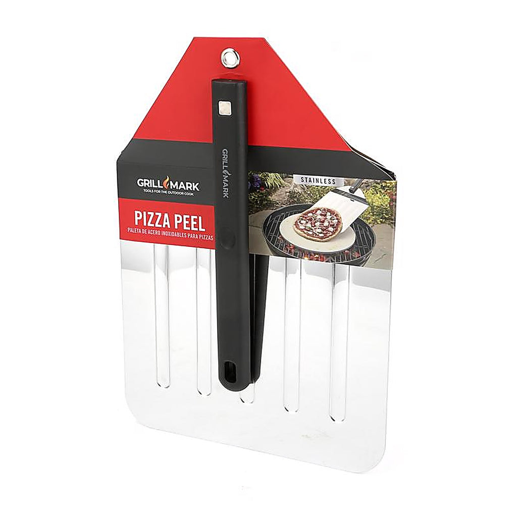 Grill Mark - 00121ACE - Stainless Steel Black/Silver Pizza Peel 1 Pack