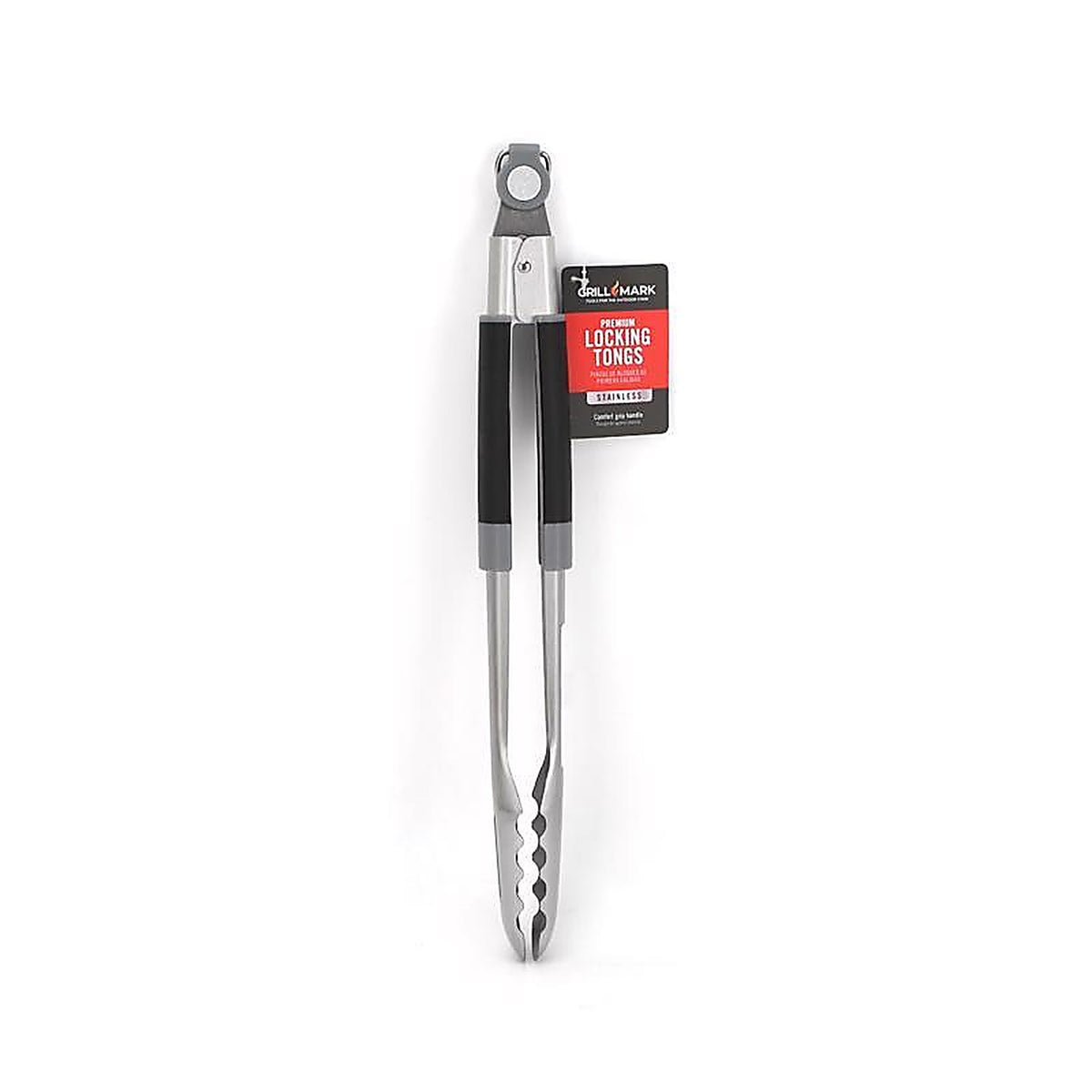 Grill Mark - 20172ACE - Stainless Steel Black/Silver Grill Tongs 1 Pack