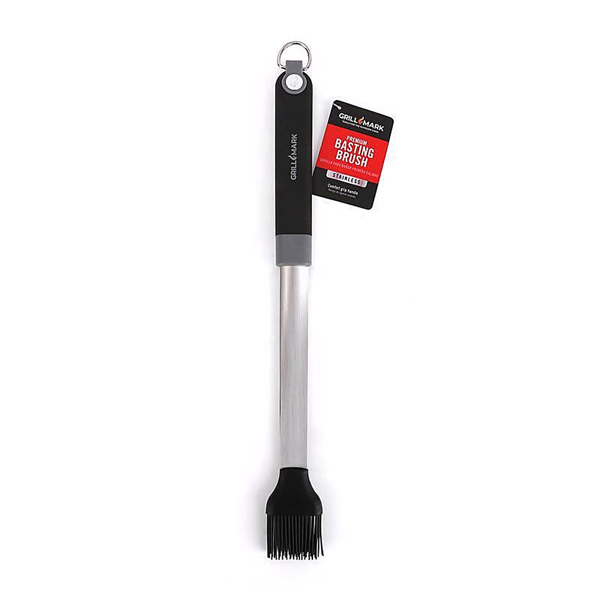 Grill Mark - 20173ACE - Silicone/Steel Black/Silver Grill Basting Brush 1 Pack