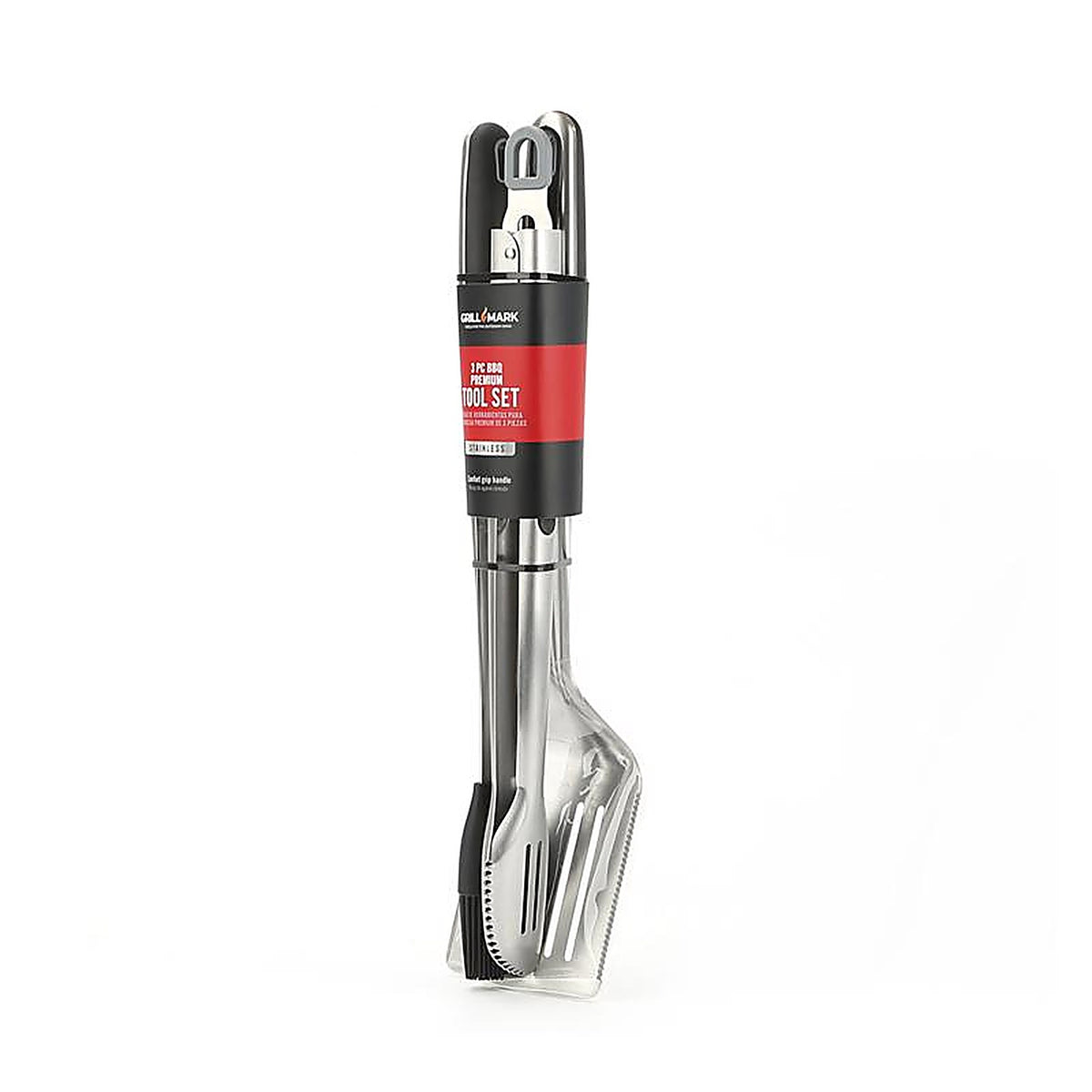 Grill Mark - 20187ACENST - Stainless Steel Black/Silver Grill Tool Set 3 Piece