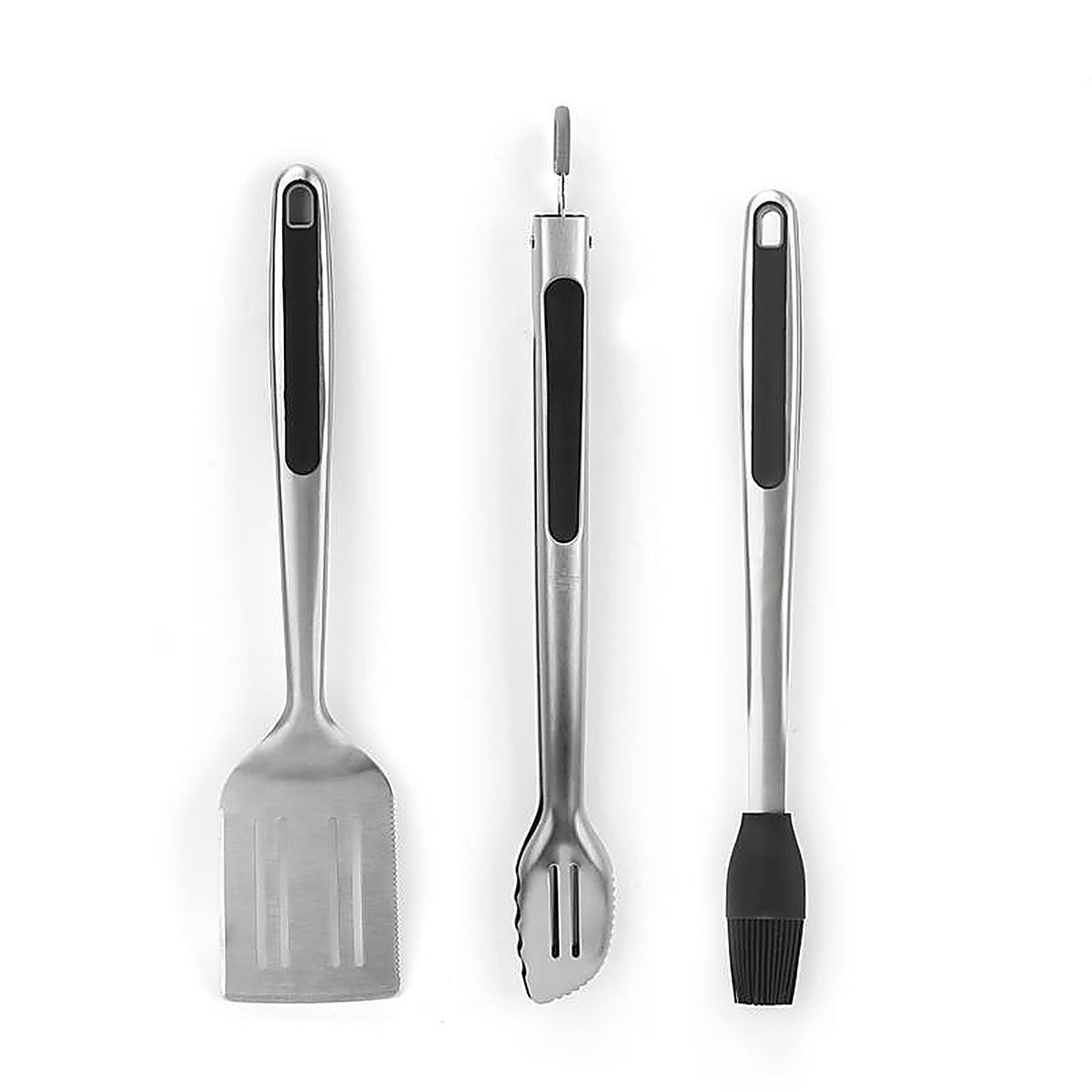 Grill Mark - 20187ACENST - Stainless Steel Black/Silver Grill Tool Set 3 Piece