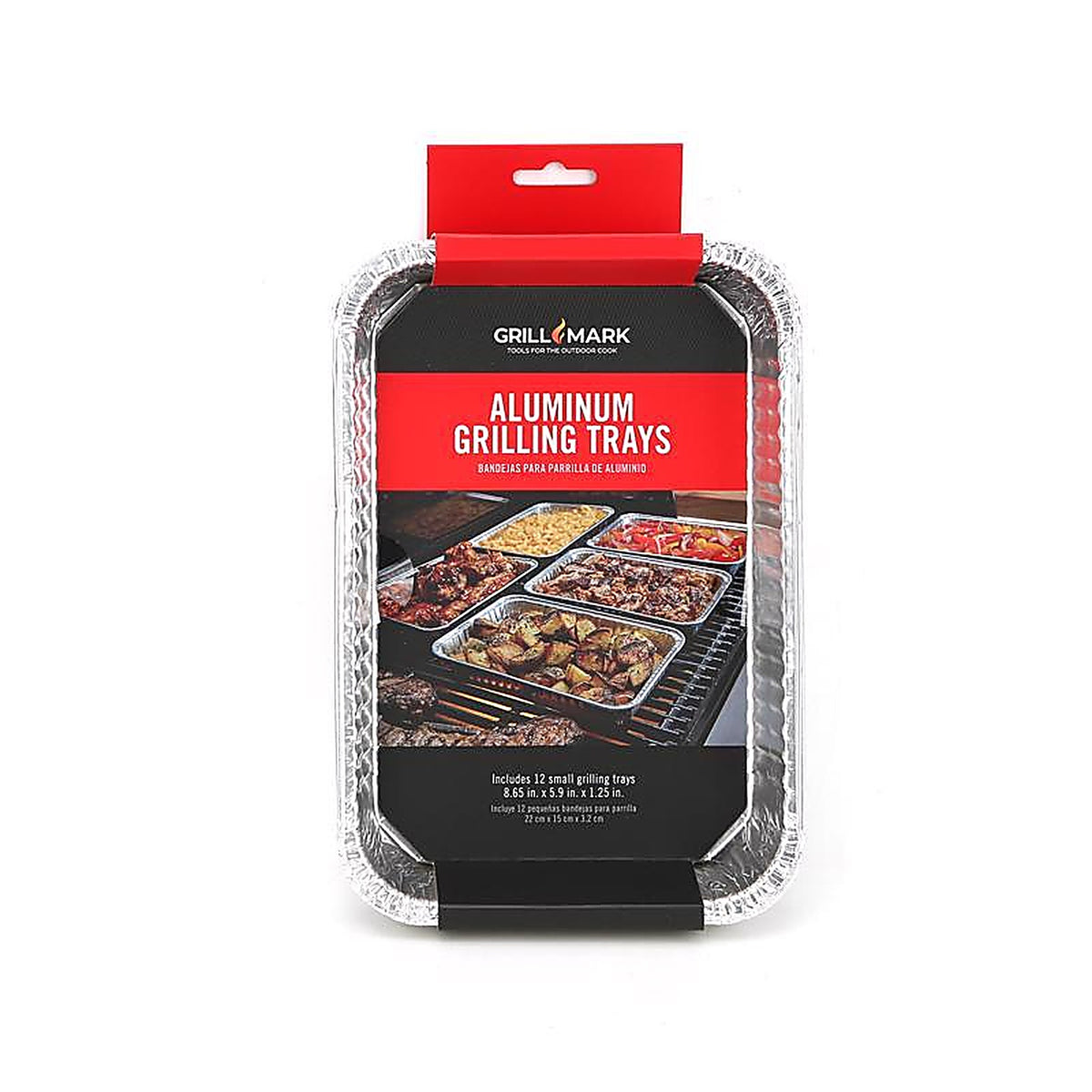 Grill Mark - 606601 - Aluminum Grilling Pan 8.5 In. L X 6 In. W 12 Pack