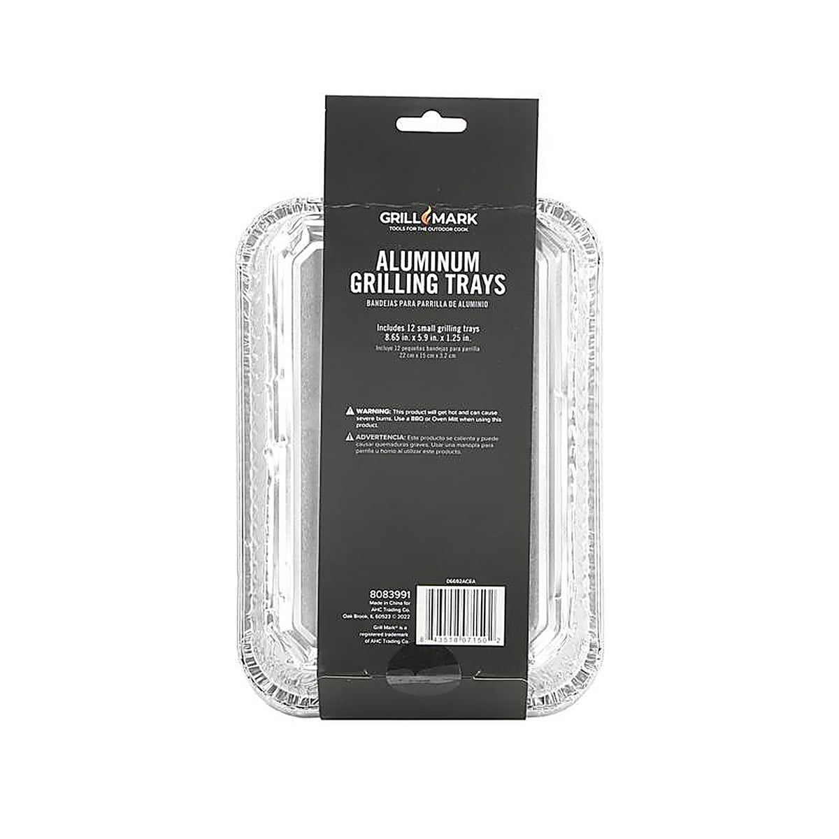 Grill Mark - 606601 - Aluminum Grilling Pan 8.5 In. L X 6 In. W 12 Pack