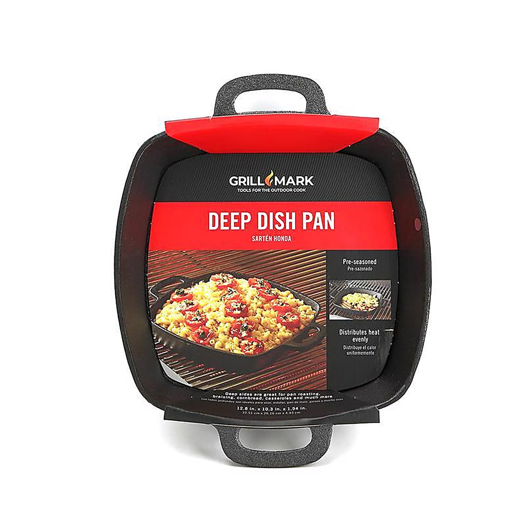 Grill Mark - 08108ACE - Cast Iron Deep Dish Pan 12.8 In. L X 10.3 In. W 1 Pack