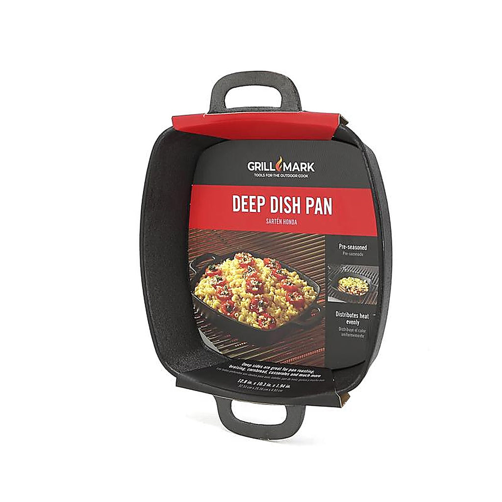 Grill Mark - 08108ACE - Cast Iron Deep Dish Pan 12.8 In. L X 10.3 In. W 1 Pack