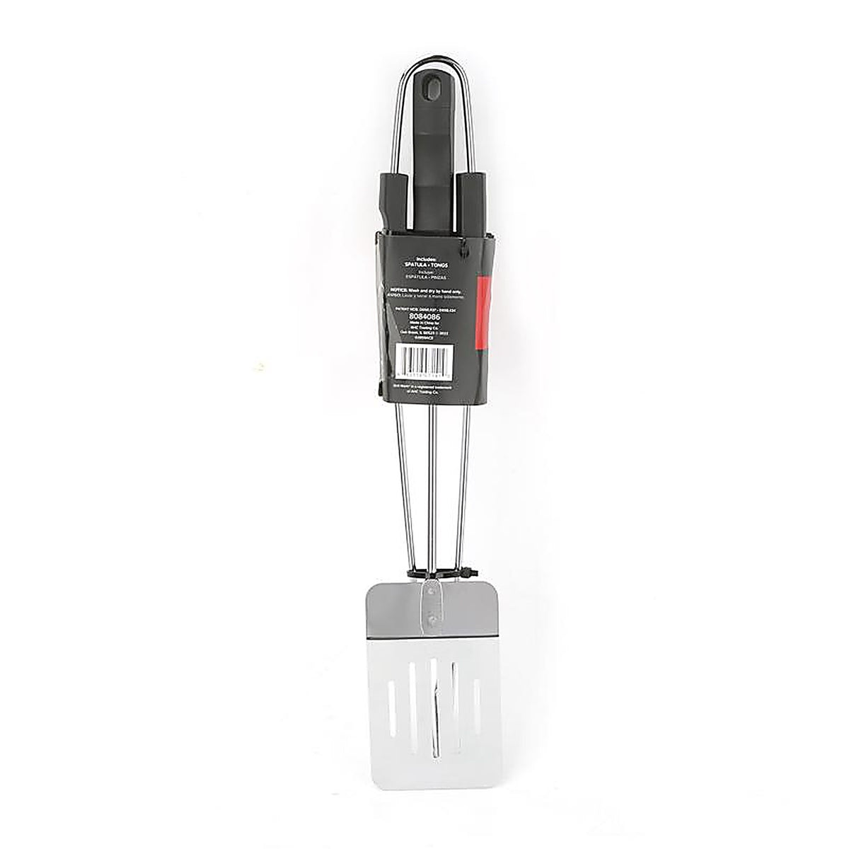 Grill Mark - 02859ACE - Stainless Steel Black/Silver Grill Turner/Tong 2 Pack