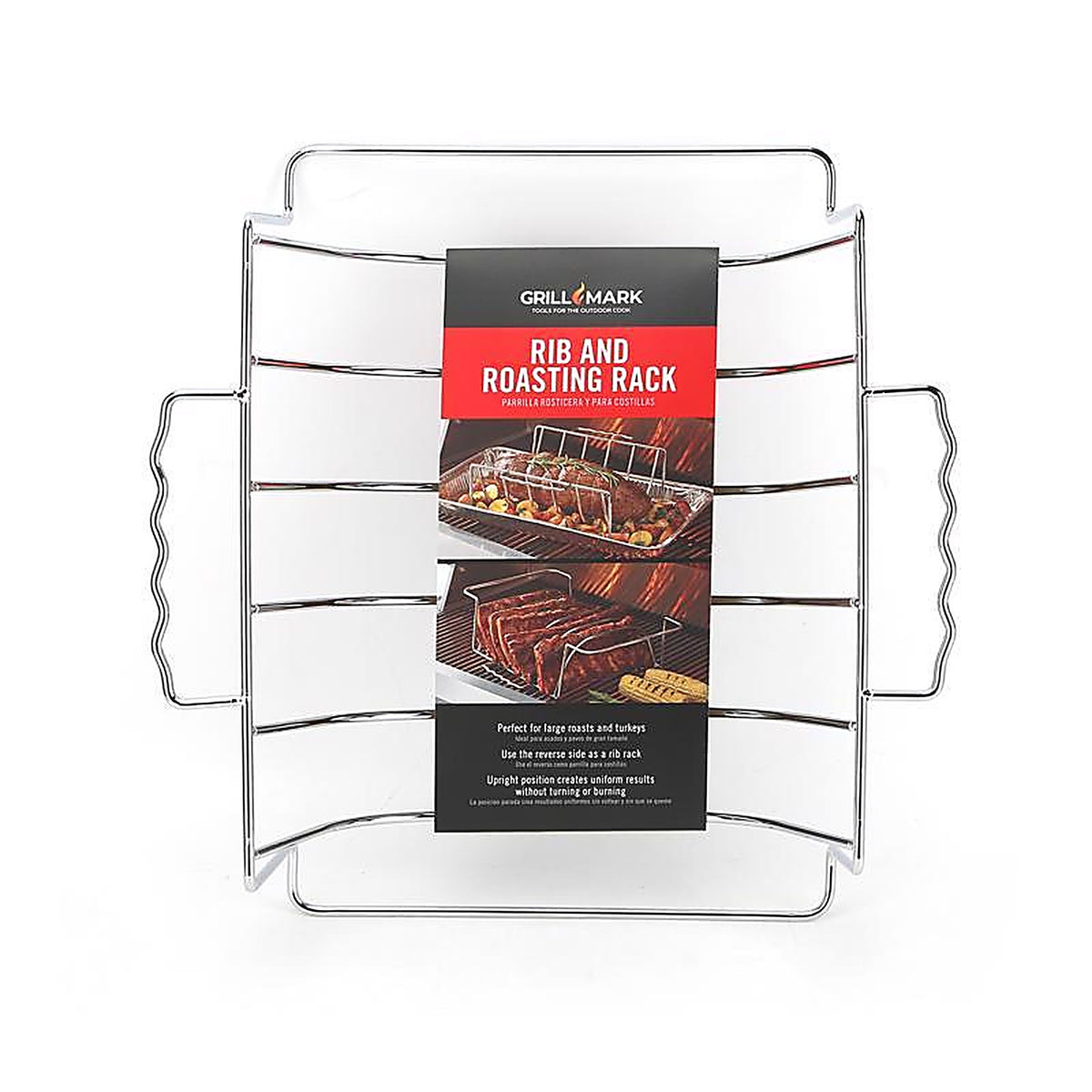 Grill Mark - 06828ACE - Steel Rib and Roast Rack 10 In. L X 4.75 In. W 1 Pack
