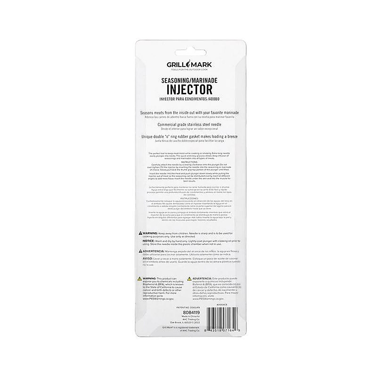 Grill Mark - 40100ACE - Plastic Season Injector 1 Pack