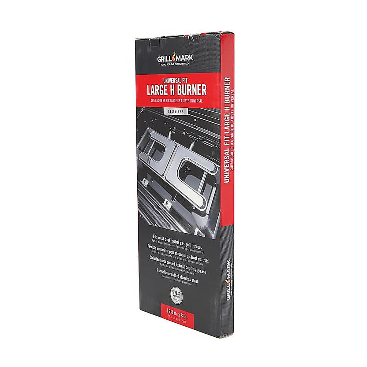 Grill Mark - 03035ACE - Stainless Steel Grill Burner 19 In. L for Universal