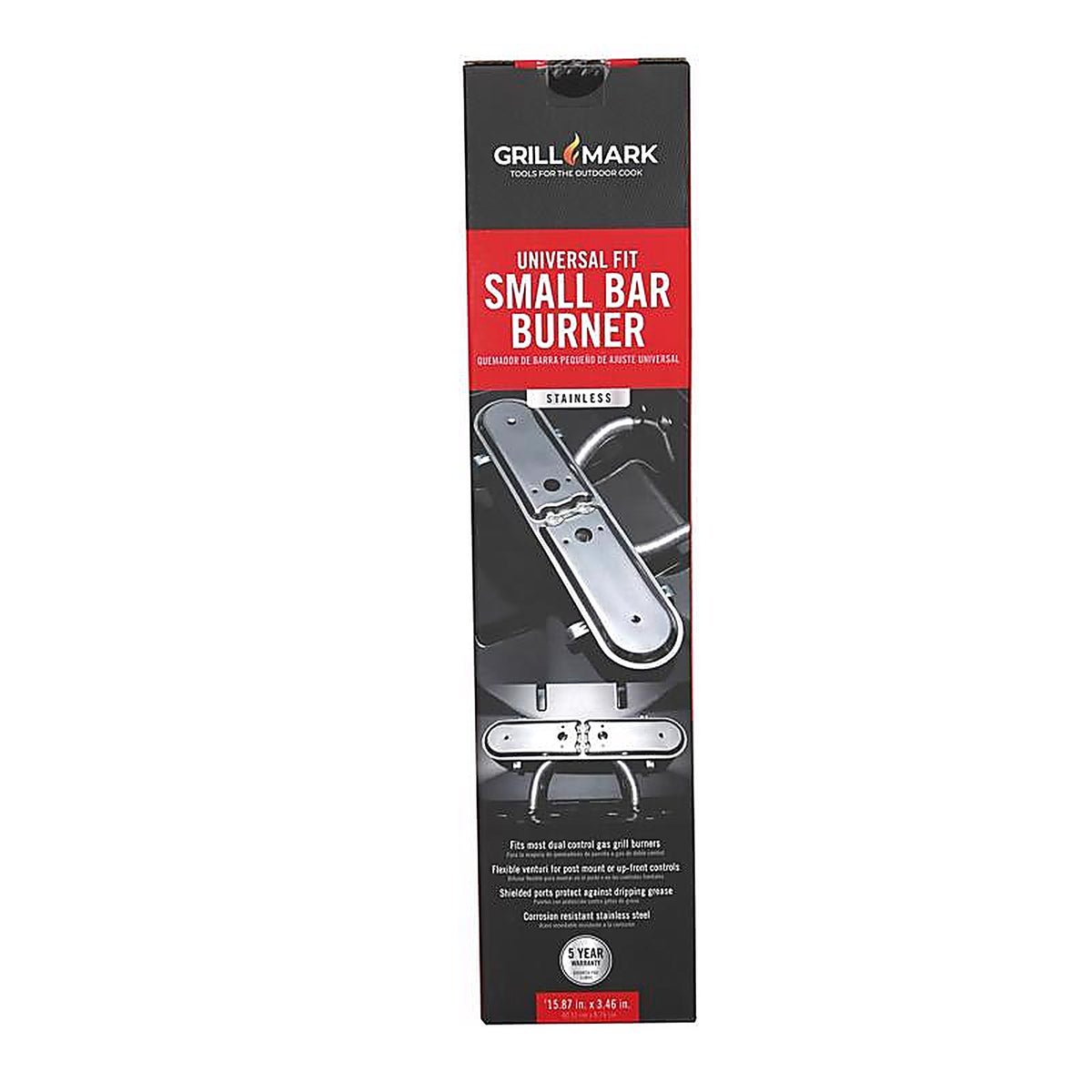 Grill Mark - 03034ACE - Stainless Steel Grill Burner 15.87 In. L for Universal