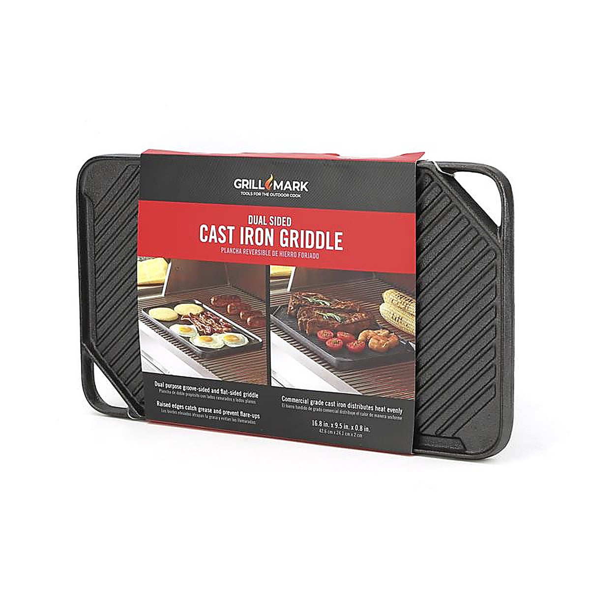 Grill Mark - 08103ACE - Cast Iron Griddle 16.75 In. L X 9.5 In. W 1 Pack