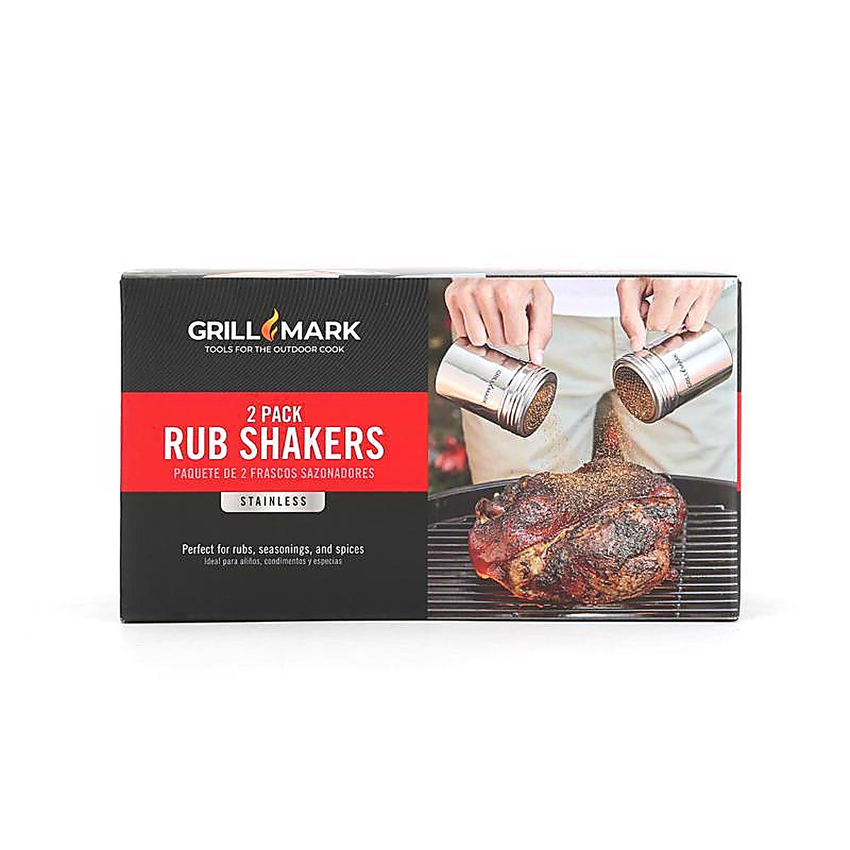 Grill Mark - 40119ACE - Silver Stainless Steel Rub Shaker