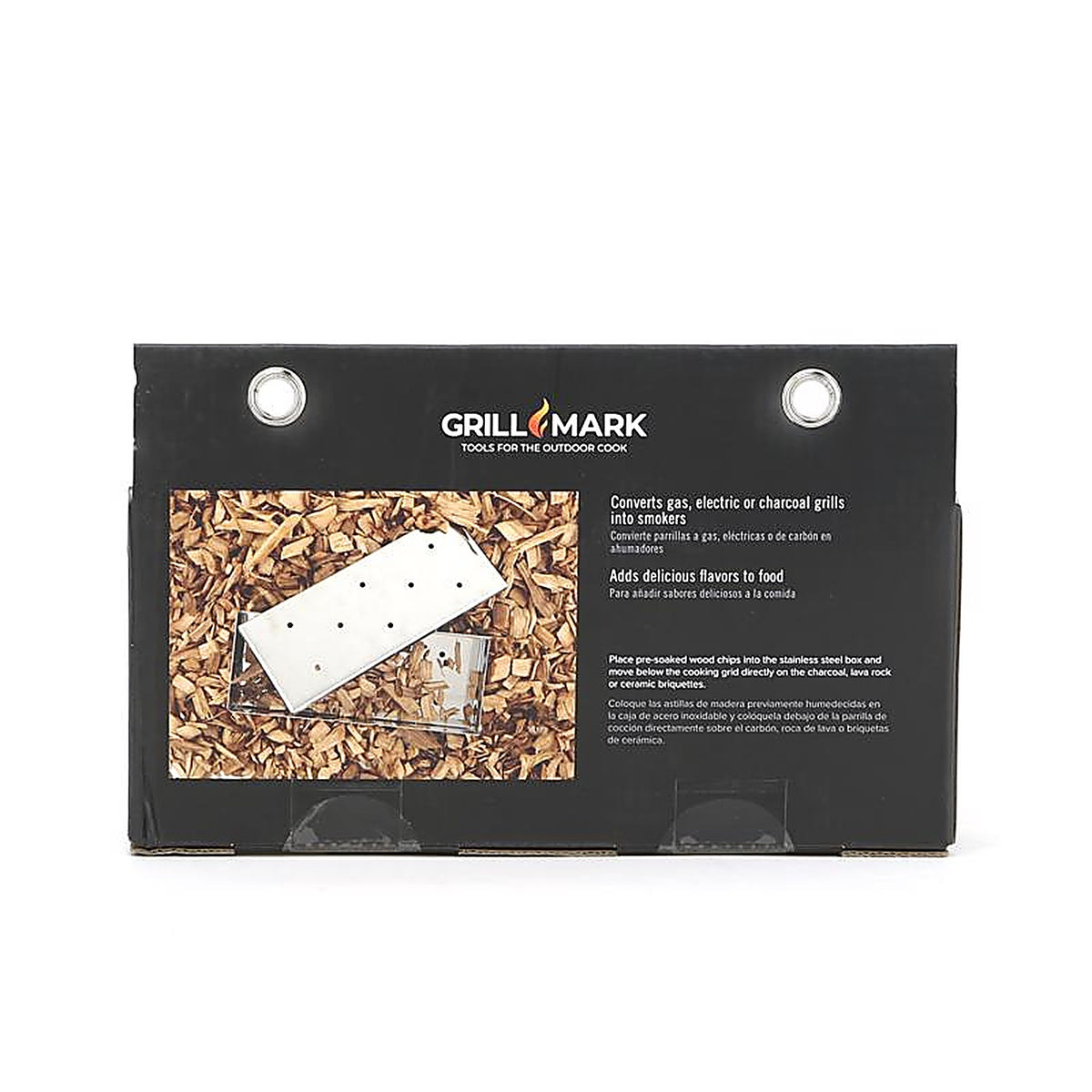 Mr. Bar-B-Q - 02109ACE - Wood Chips Traditional Smoker Package/Kit Silver