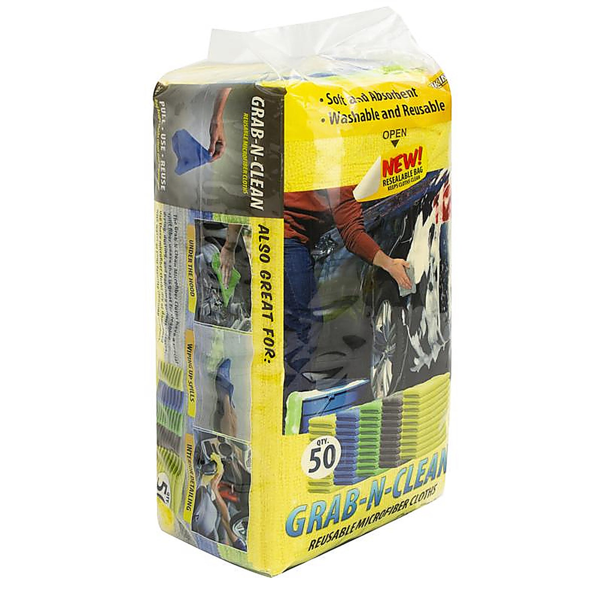Schroeder & Tremayne - 916000 - 11.5 In. L X 11.5 In. W Microfiber Cleaning Cloth 50 Pack